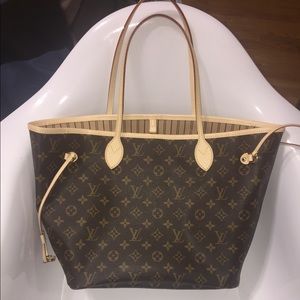 Louis Vuitton neverfull mm with receipt